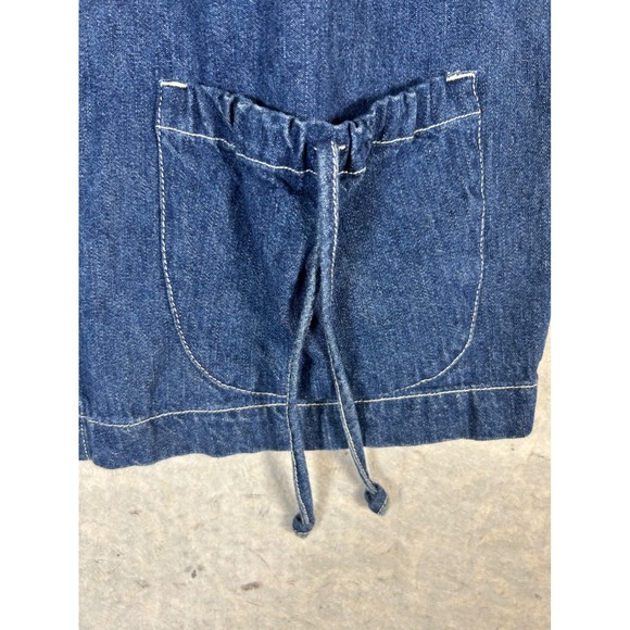 Studio Ease Denim Shirt Women's Size 1X Short Sleeve with Collar and Pockets - Picture 4 of 7